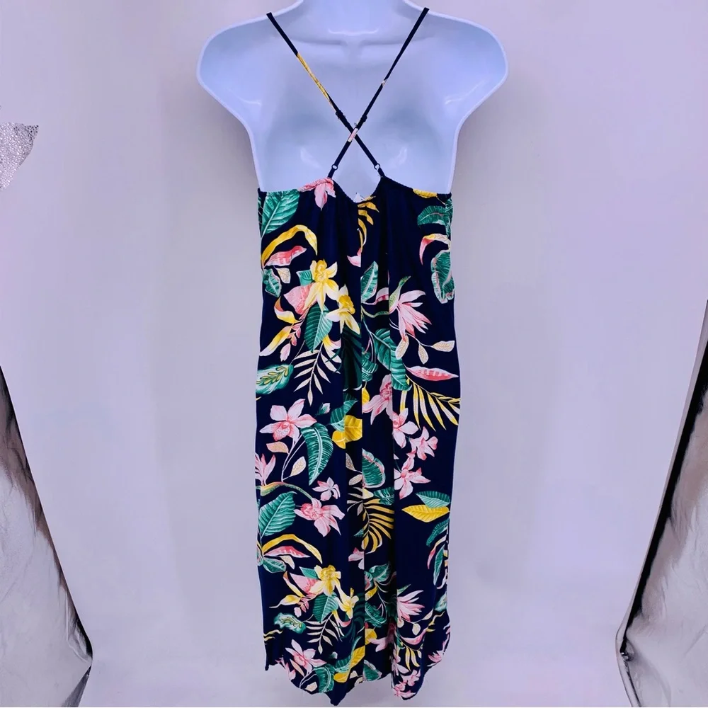 Old Navy V Neck Floral Maxi Dress Womens Size M - Picture 4 of 11